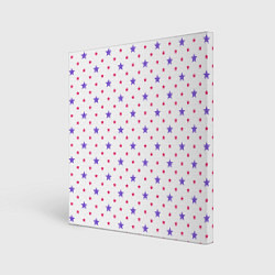Холст квадратный Красивый узор звезды, цвет: 3D-принт