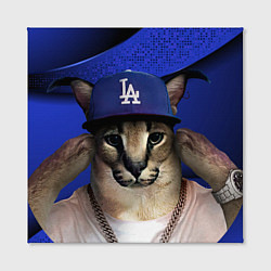 Холст квадратный Шлепа рэпер, цвет: 3D-принт — фото 2