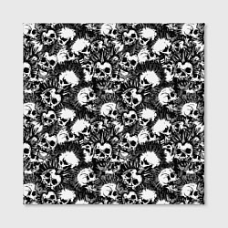 Холст квадратный Панк черепа, цвет: 3D-принт — фото 2