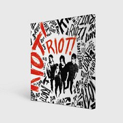 Холст квадратный Paramore - riot, цвет: 3D-принт