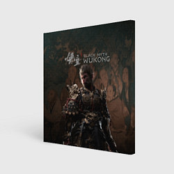 Холст квадратный Sun Wukong Black myth wukong, цвет: 3D-принт