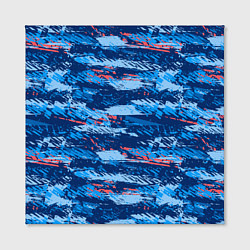 Холст квадратный Яркий абстрактный рисунок для спорта, цвет: 3D-принт — фото 2