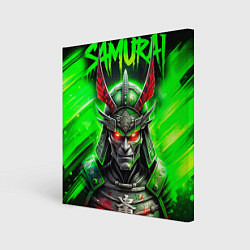 Холст квадратный Samurai green, цвет: 3D-принт