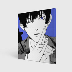 Холст квадратный Человек-бензопила Aki, цвет: 3D-принт