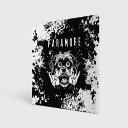 Холст квадратный Paramore рок пес, цвет: 3D-принт