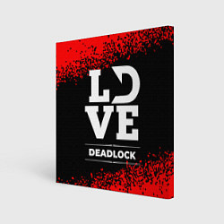 Холст квадратный Deadlock love классика, цвет: 3D-принт