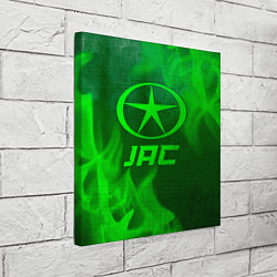 Холст квадратный JAC - green gradient, цвет: 3D-принт — фото 2