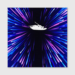 Холст квадратный Papa Roach neon energy, цвет: 3D-принт — фото 2