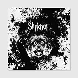 Холст квадратный Slipknot рок пес, цвет: 3D-принт — фото 2