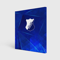 Холст квадратный Hoffenheim blue poly, цвет: 3D-принт