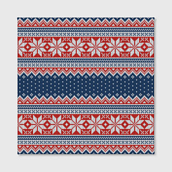 Холст квадратный Knitted Pattern, цвет: 3D-принт — фото 2