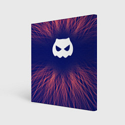 Холст квадратный DanMachi red energy, цвет: 3D-принт