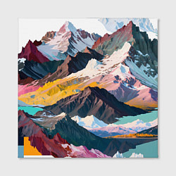 Холст квадратный Искусство гор, цвет: 3D-принт — фото 2