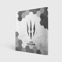 Холст квадратный The Witcher - white gradient, цвет: 3D-принт