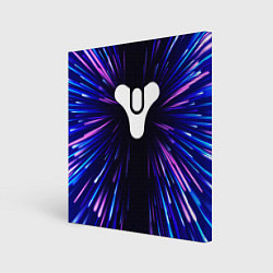Холст квадратный Destiny neon energy, цвет: 3D-принт
