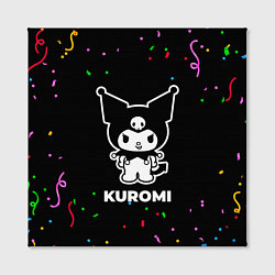 Холст квадратный Kuromi конфети, цвет: 3D-принт — фото 2