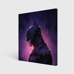 Холст квадратный Batman - Neon rain, цвет: 3D-принт
