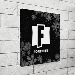 Холст квадратный Снежный Fortnite, цвет: 3D-принт — фото 2