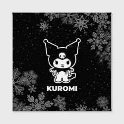 Холст квадратный Снежный Kuromi, цвет: 3D-принт — фото 2