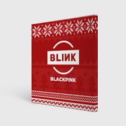 Холст квадратный Новогодний Blackpink, цвет: 3D-принт