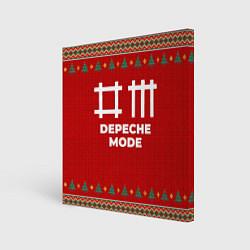 Холст квадратный Depeche Mode new year, цвет: 3D-принт