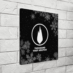 Холст квадратный Снежный Thousand Foot Krutch, цвет: 3D-принт — фото 2