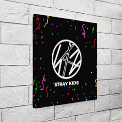 Холст квадратный Stray Kids конфети, цвет: 3D-принт — фото 2