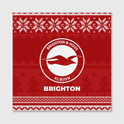Холст квадратный Новогодний Brighton, цвет: 3D-принт — фото 2