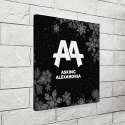 Холст квадратный Снежный Asking Alexandria, цвет: 3D-принт — фото 2