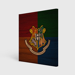 Холст квадратный Hogwarts emblem, цвет: 3D-принт