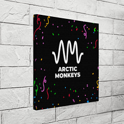 Холст квадратный Arctic Monkeys конфети, цвет: 3D-принт — фото 2