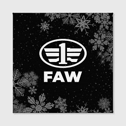 Холст квадратный Снежный FAW, цвет: 3D-принт — фото 2