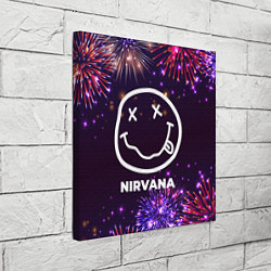 Холст квадратный Праздничный Nirvana, цвет: 3D-принт — фото 2