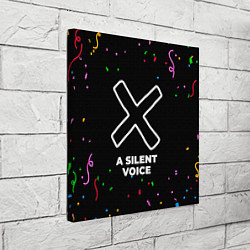 Холст квадратный A Silent Voice конфети, цвет: 3D-принт — фото 2