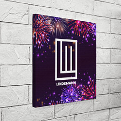 Холст квадратный Праздничный Lindemann, цвет: 3D-принт — фото 2