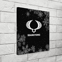 Холст квадратный Снежный SsangYong, цвет: 3D-принт — фото 2