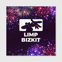 Холст квадратный Праздничный Limp Bizkit, цвет: 3D-принт — фото 2