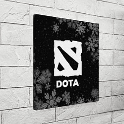 Холст квадратный Снежный Dota, цвет: 3D-принт — фото 2