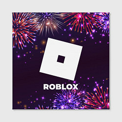 Холст квадратный Праздничный Roblox, цвет: 3D-принт — фото 2