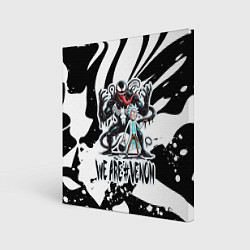 Холст квадратный Rick Sanchez - we are Venom meme, цвет: 3D-принт