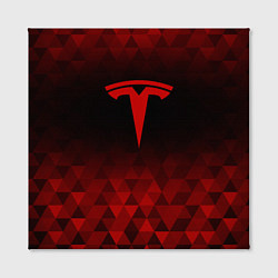 Холст квадратный Tesla red poly, цвет: 3D-принт — фото 2