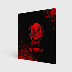 Холст квадратный Motorhead - red gradient, цвет: 3D-принт