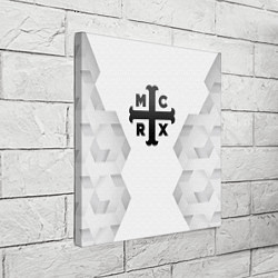 Холст квадратный My Chemical Romance white poly, цвет: 3D-принт — фото 2