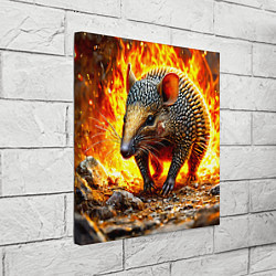 Холст квадратный Броненосец в огне, цвет: 3D-принт — фото 2