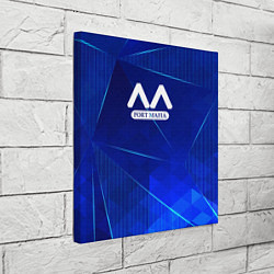 Холст квадратный Bungo Stray Dogs blue poly, цвет: 3D-принт — фото 2