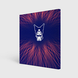 Холст квадратный Kuromi red energy, цвет: 3D-принт