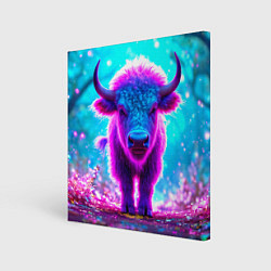 Холст квадратный Белый буйвол, цвет: 3D-принт