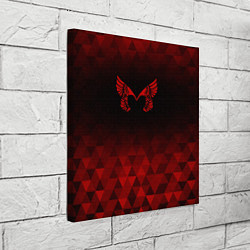 Холст квадратный Placebo red poly, цвет: 3D-принт — фото 2