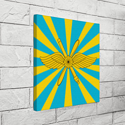 Холст квадратный Воздушно-космические силы, цвет: 3D-принт — фото 2