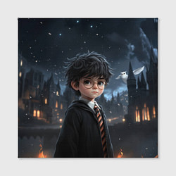 Холст квадратный Серьезный Гарри Поттер, цвет: 3D-принт — фото 2